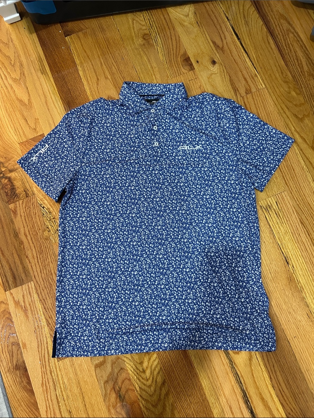 Ralph Lauren RLX Blue Micro-Print Polo